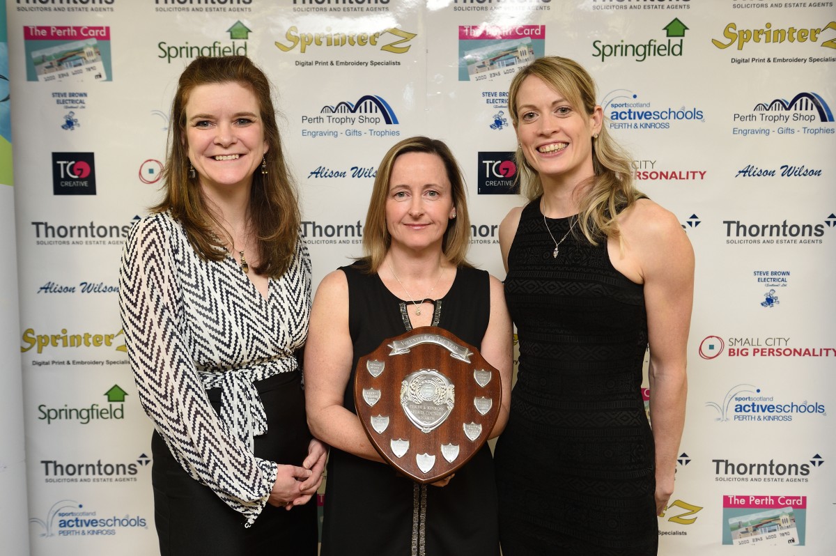 2018 Volunteer of the Year, sponsored by Perth Trophy Shop (Trophy presented by Shona Watt)

Winner - Lesley Morby - Gymnastics