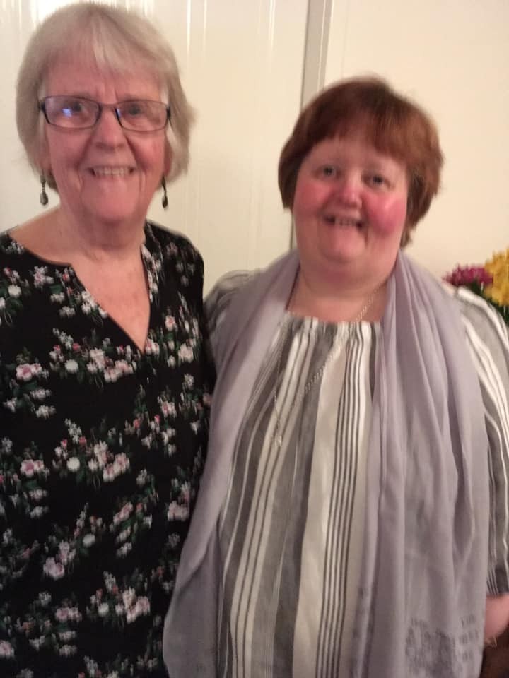 Mary and her mum!