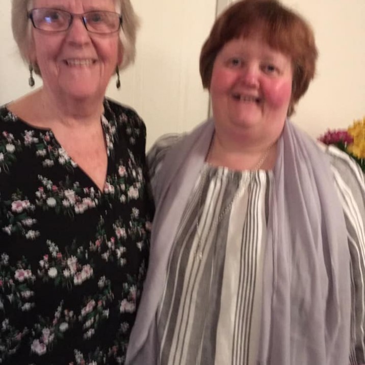 Mary and her mum!