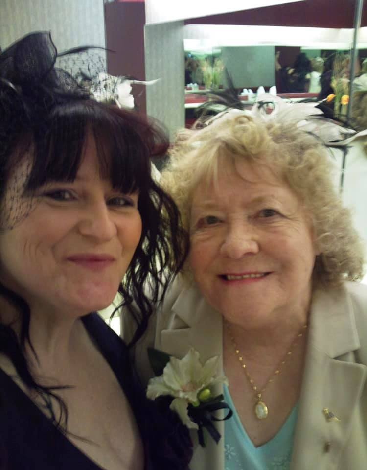 Wilma and her mum all dolled up!