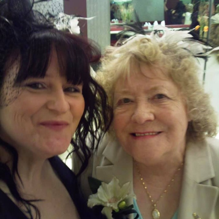 Wilma and her mum all dolled up!