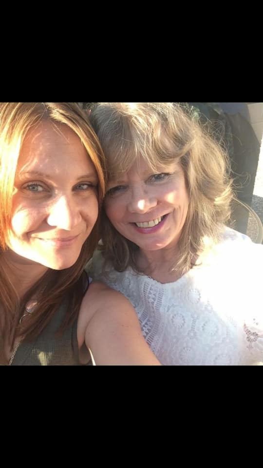 Julie and mum Helen catching some rays!