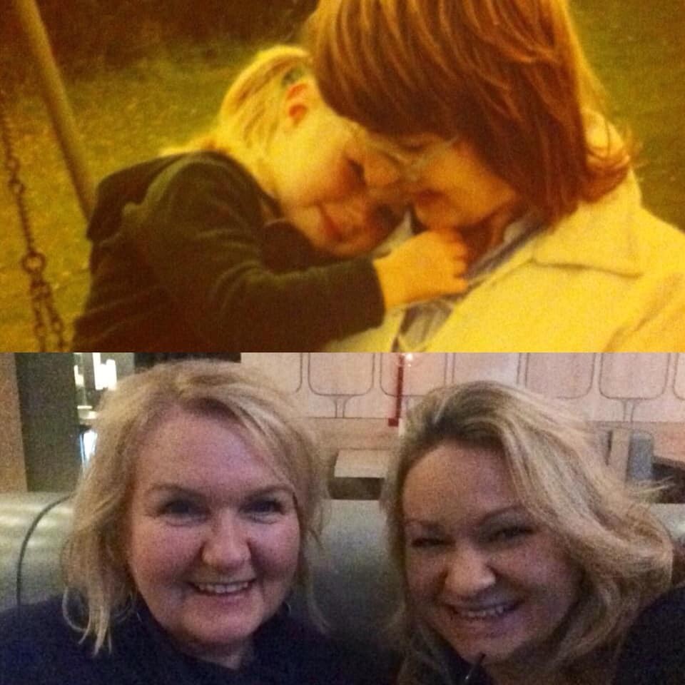 "My beautiful mum and me." - Kirsty sent in this lovely collage!