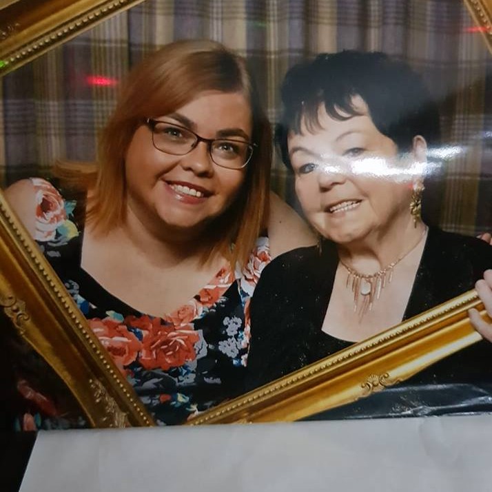 Sharon and her mum!