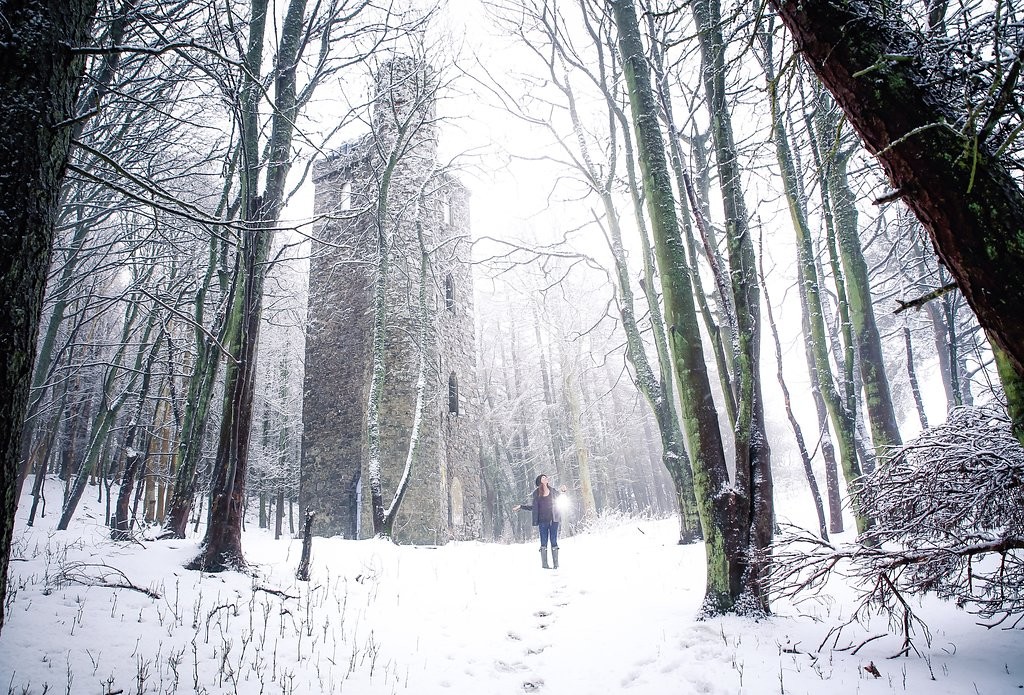 A beautiful snowy shot of Binn Hill in Perthshire.