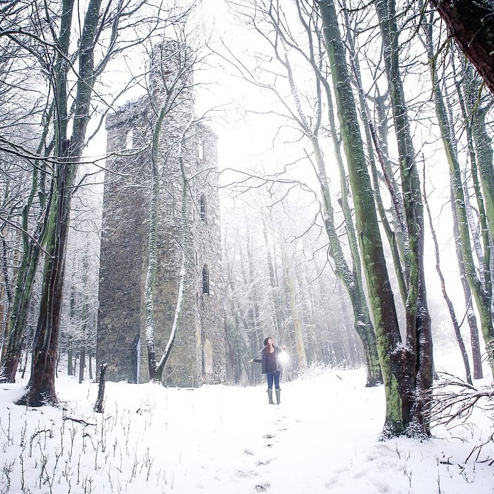 A beautiful snowy shot of Binn Hill in Perthshire.