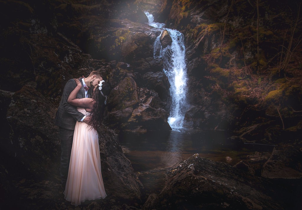 A perfectly romantic setting for a newlywed couple.