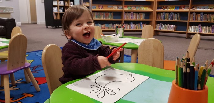 Joel letting his creative ideas flow!