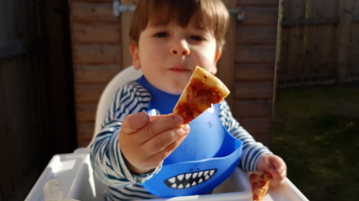 Don't touch this pizza!