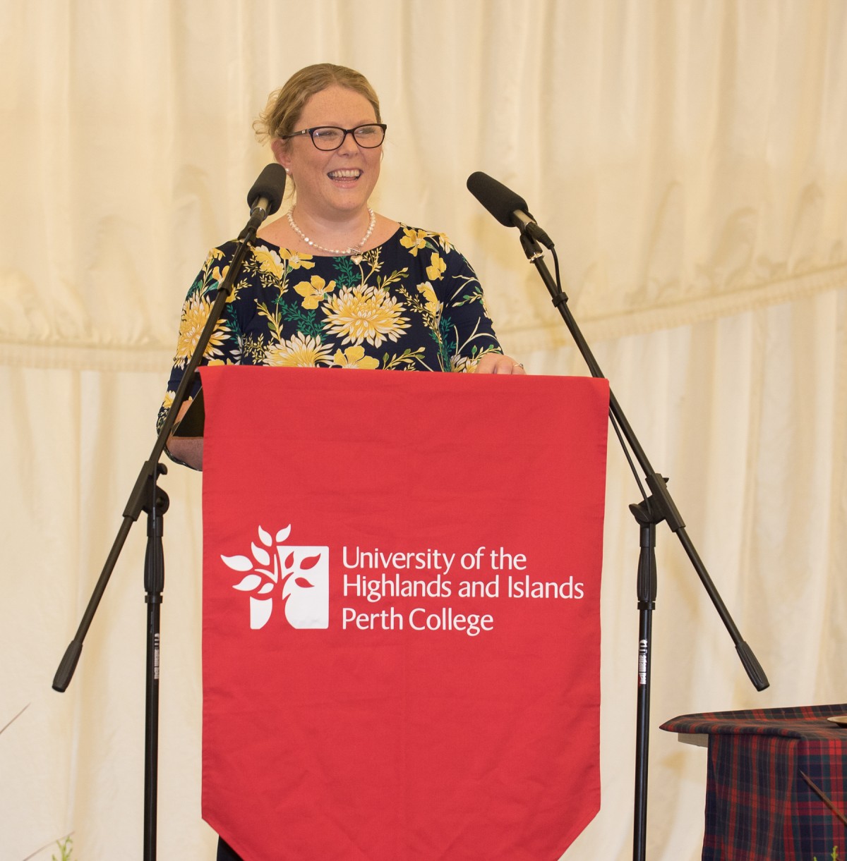 Jill Elder, just one of the lecturers at Perth College UHI who proudly celebrated with her students.