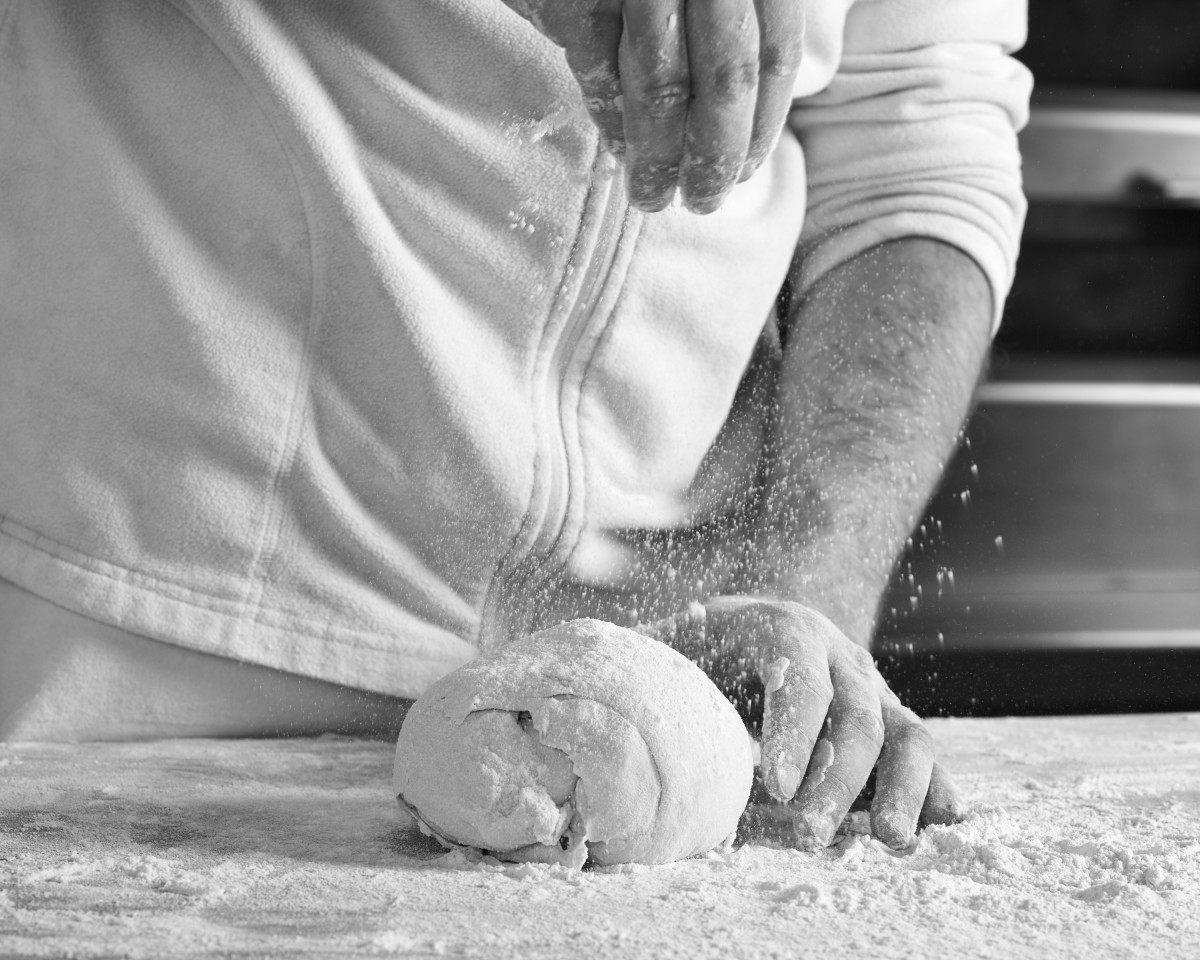 Rolling out the dough