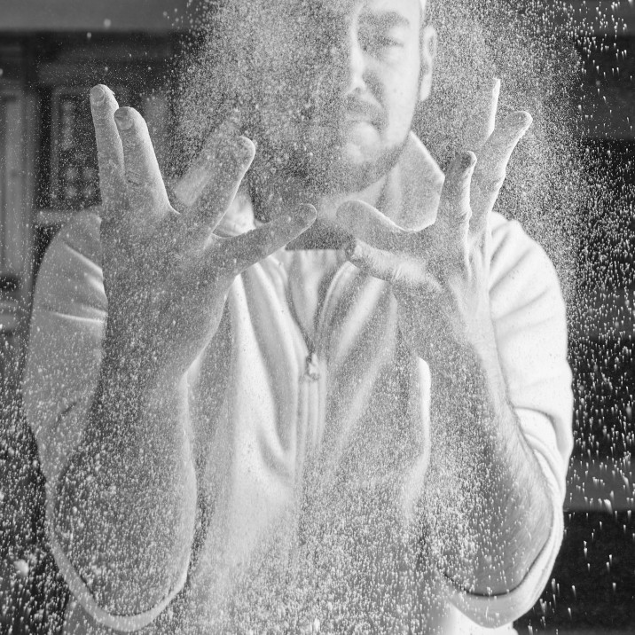 Born dusted in flour