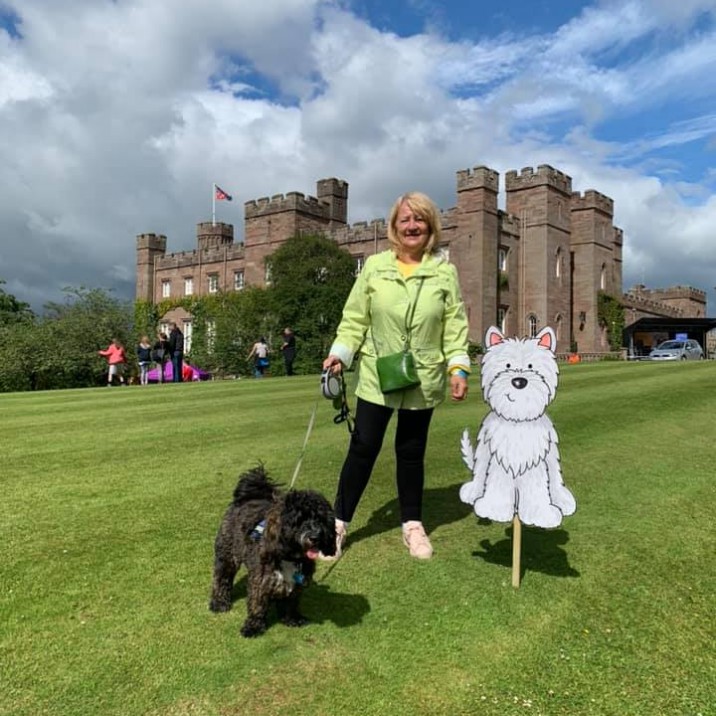 Gus the Cockapoo and his Gran having a great time at Paws at the Palace!