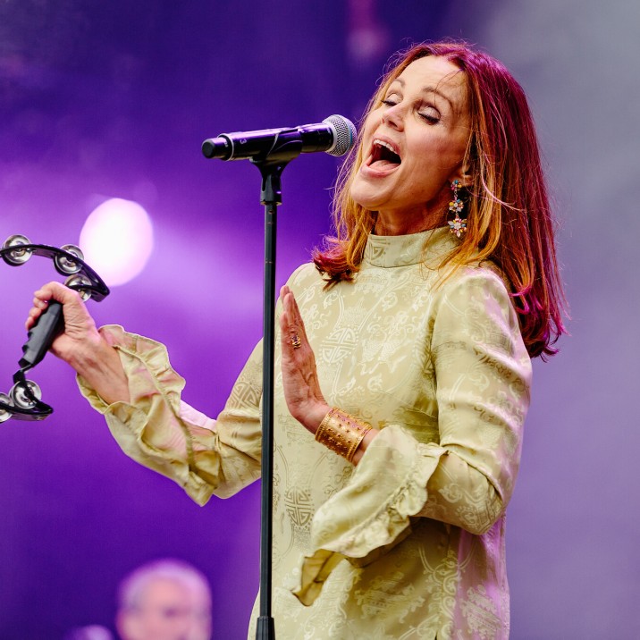 Berlinda Carlisle performing at Rewind 2019.
