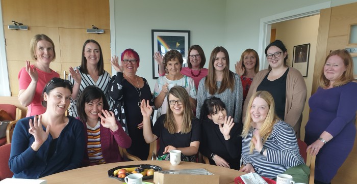 Some of the staff and trustee's of Perthshire Women's Aid.
