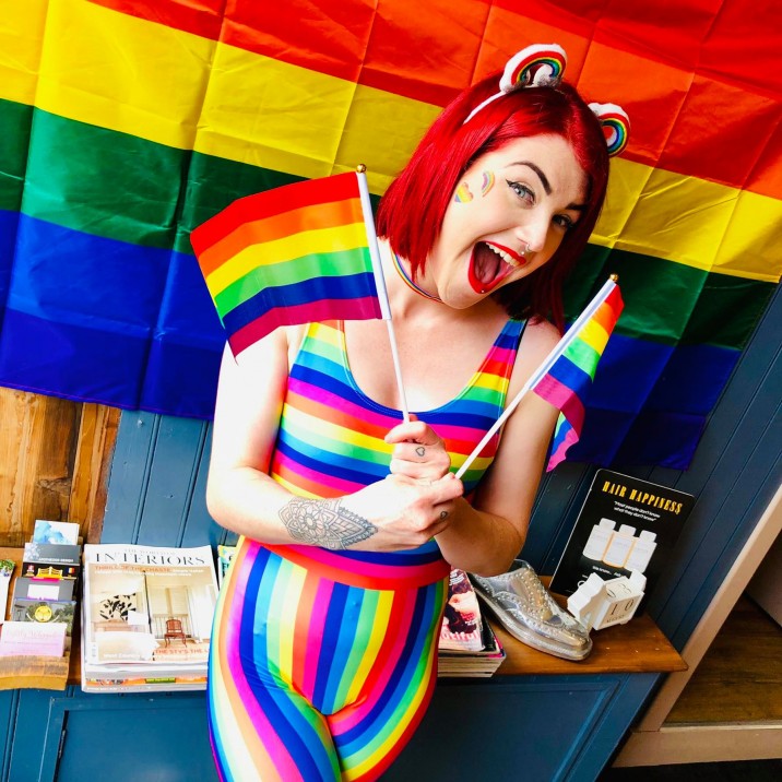 Rainbow madness from Hannah at Rae Peacock Hairdressing!