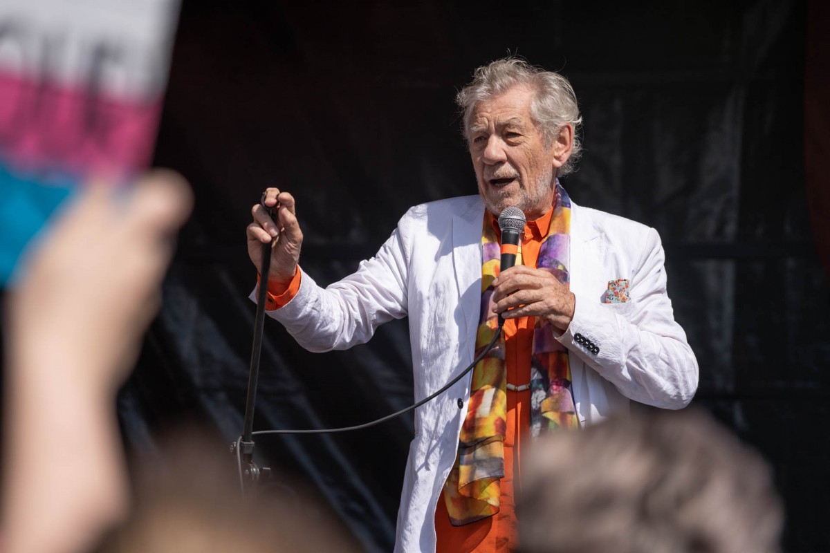 The inspirational Sir Ian McKellen was the perfect man for Perth's first ever Pride Parade. #LoveIsLove
