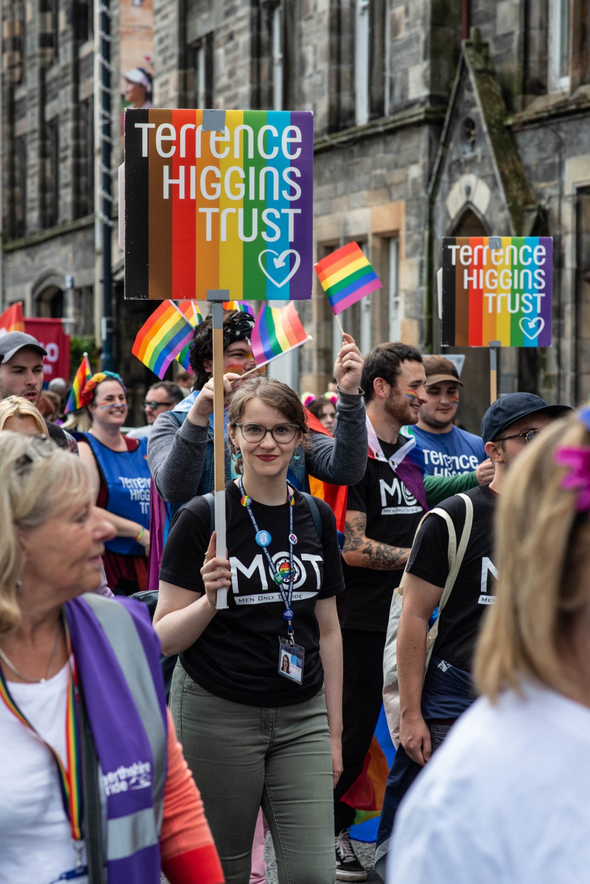The Terrance Higgins Trust marched proudly in Perth City Centre.