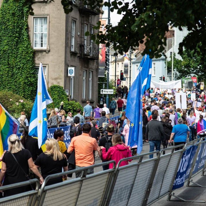 Tay Street was a throng of brightly coloured, joyful people! #LoveIsLove