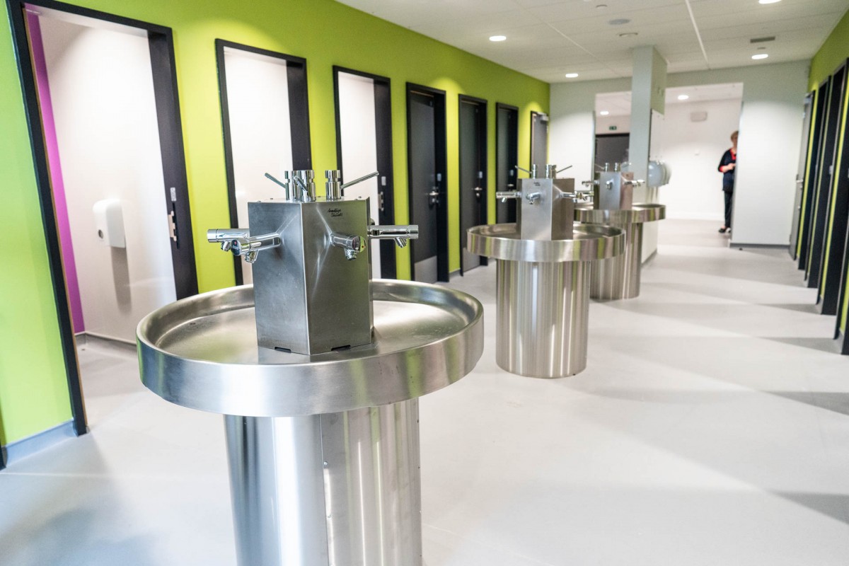 Toilet blocks are unisex, with girls on one side and boys on the other. Additionally, 30 individual loos are dotted throughout the school.