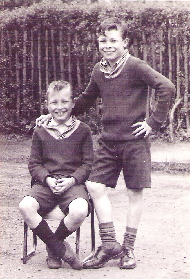 Davie & Billy, Two cheeky chappies.  Nothern District school circa 1957 - Sent in by Davie McGregor