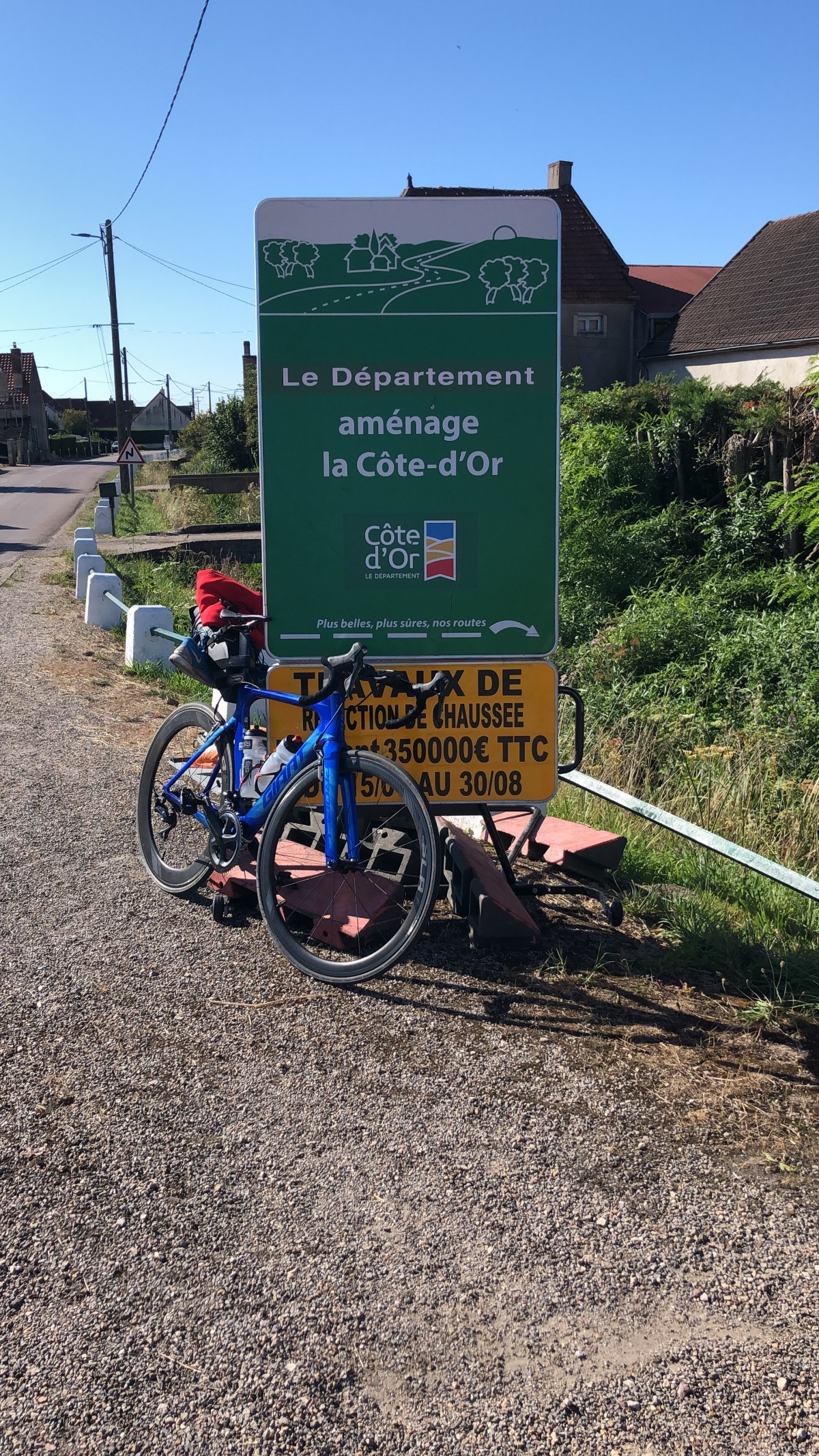 "Some random round about that I stopped at to reply to my work whatsapp group chat" - Olly