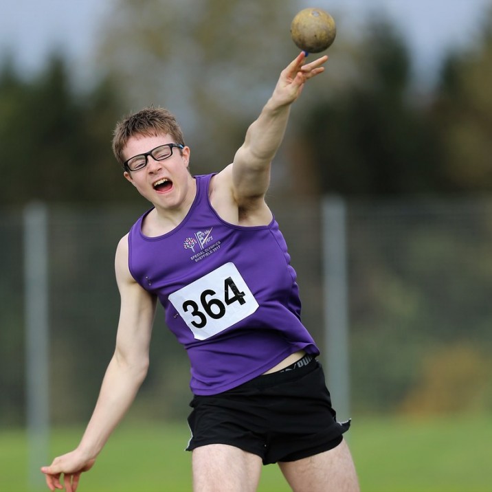 Scottish internationalist, Steven Stone, Forth Valley Flyers, in Shot action.
