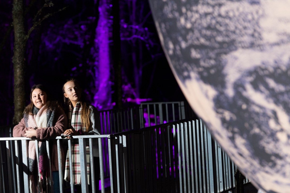 You can see the enchantment in the faces of these young visitors.