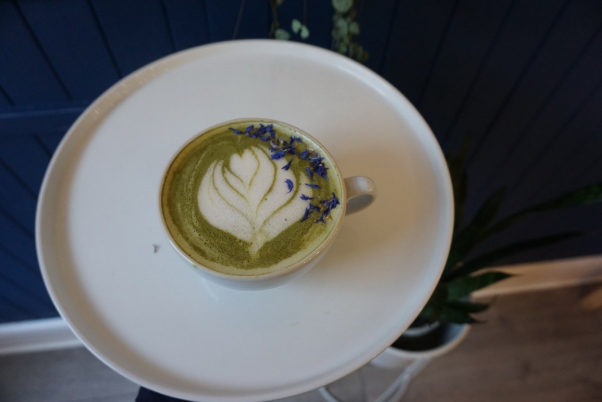 Organic Matcha Latte.
