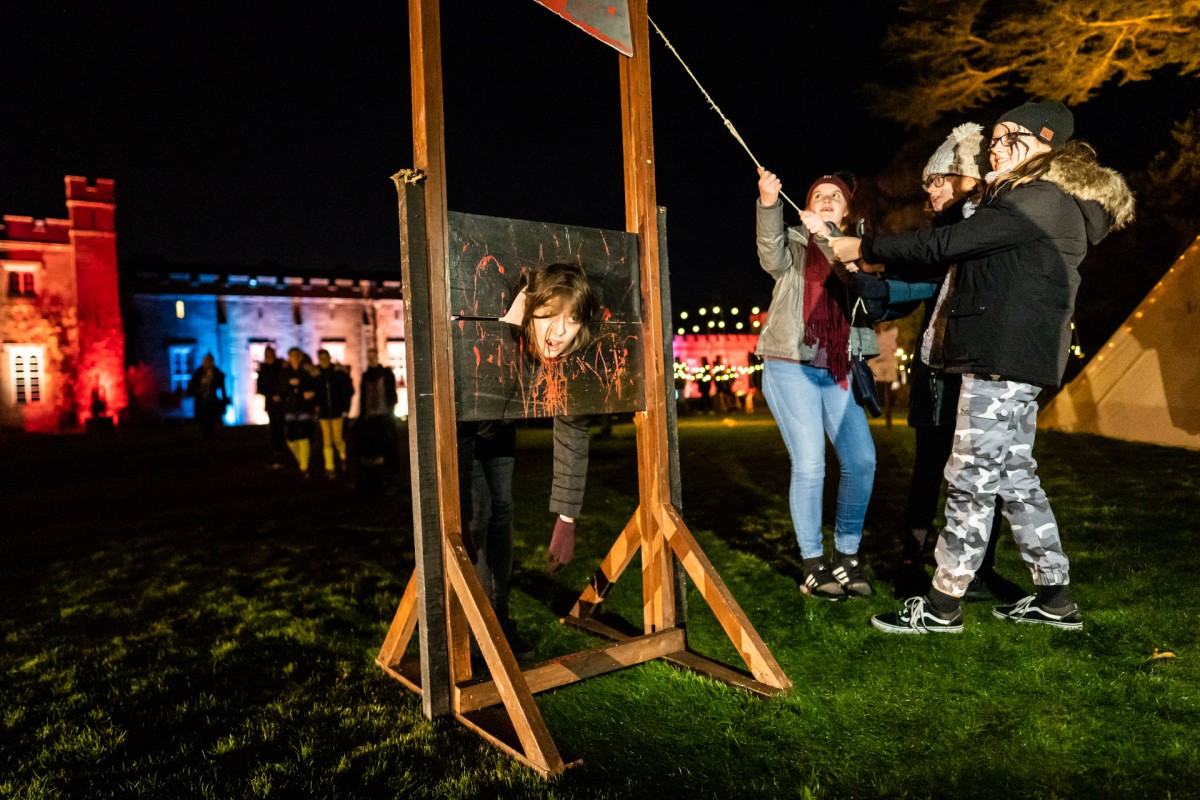 Line up to chop off the heads of your children... it can only be Spirits of Scone in Perth!