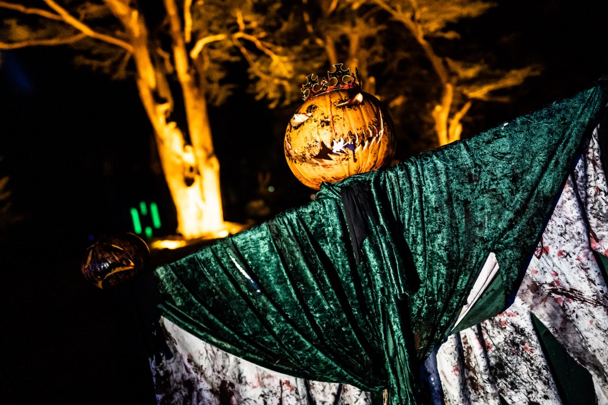 Perth College UHI students created a Spooky Scarecrow for the grounds of the palace