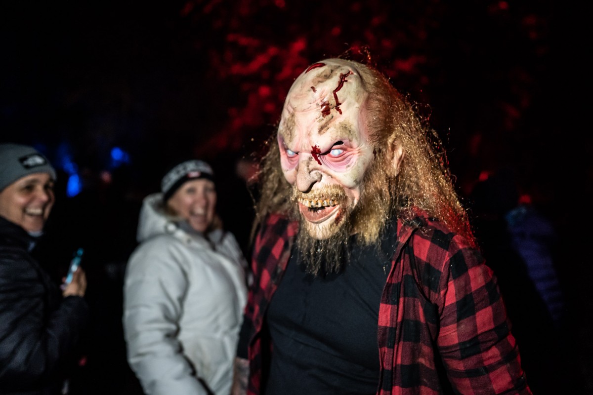 Bedraggled and gruesome.... characters lurk in every corner of the grounds, menacing looks ready to scare even the steeliest of spirits.