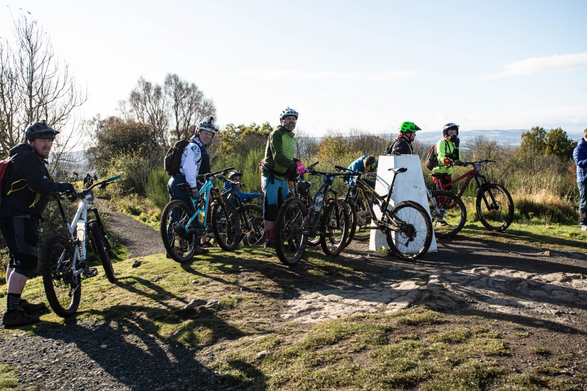 A well earned rest at the top.