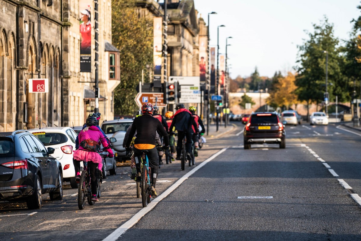 Transitioning from the South Inch to Deuchny Hill.