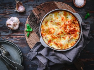 This delicious Super Green Lasagne is a meat-free take on the traditional recipe and uses both kale and chard for a super healthy nutrition boost.  Adapted from a Donna Hay recipe.