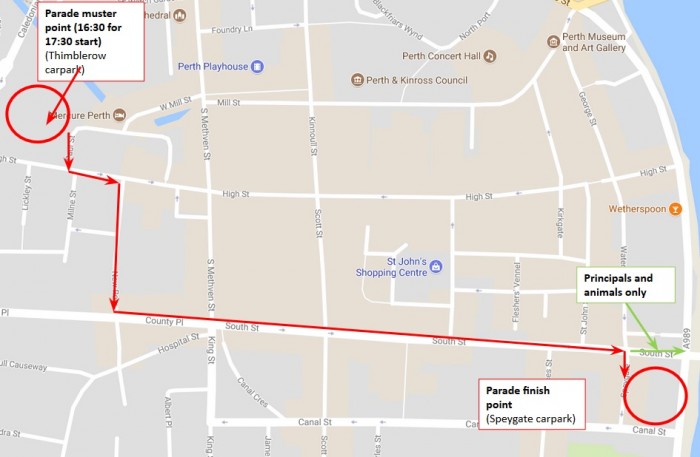 Parade Map - Christmas Lights Switch On