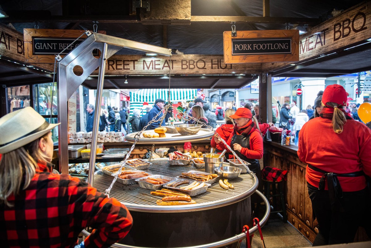 Hot food on a cold afternoon, always a success!