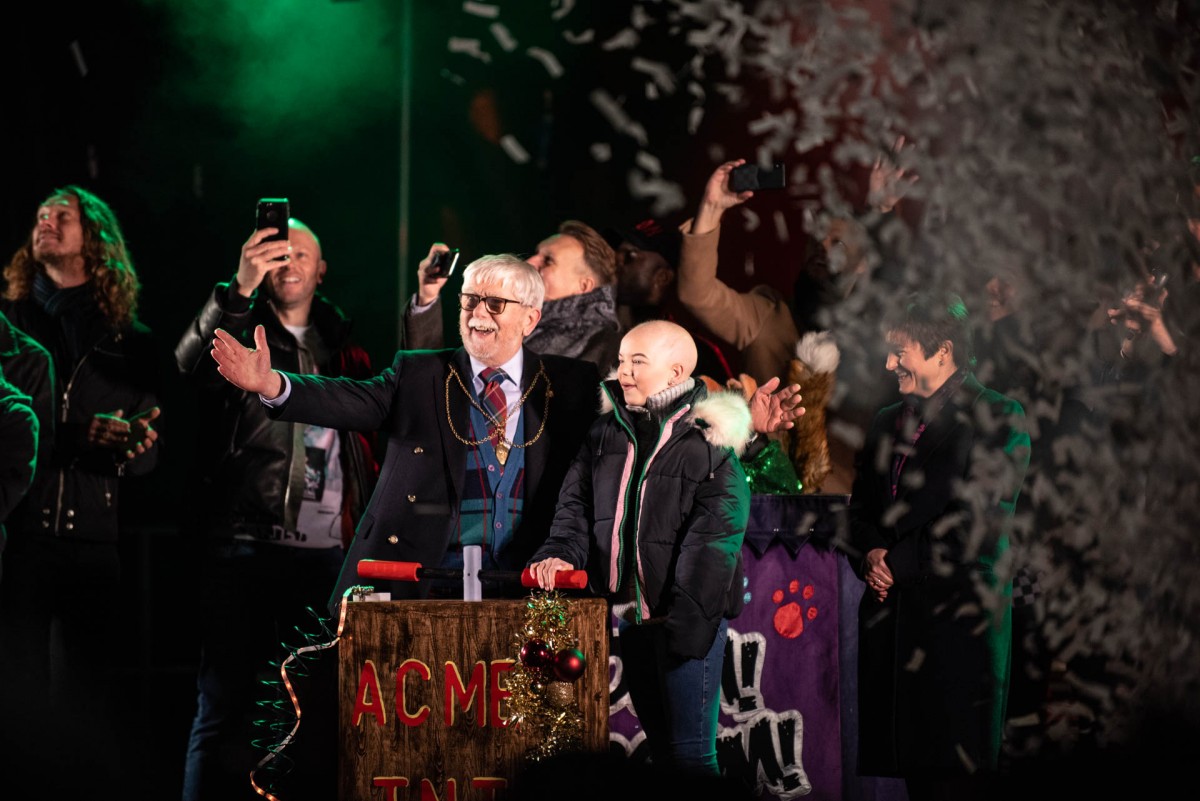 The Provost of Perth, Dennis Melloy, and Lily Douglas had the honour of switching on the Christmas lights this year.