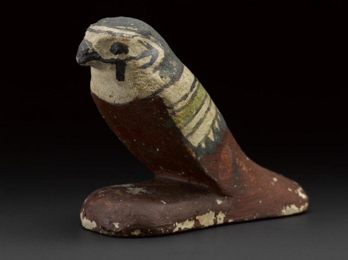 Guardian figure of a falcon.