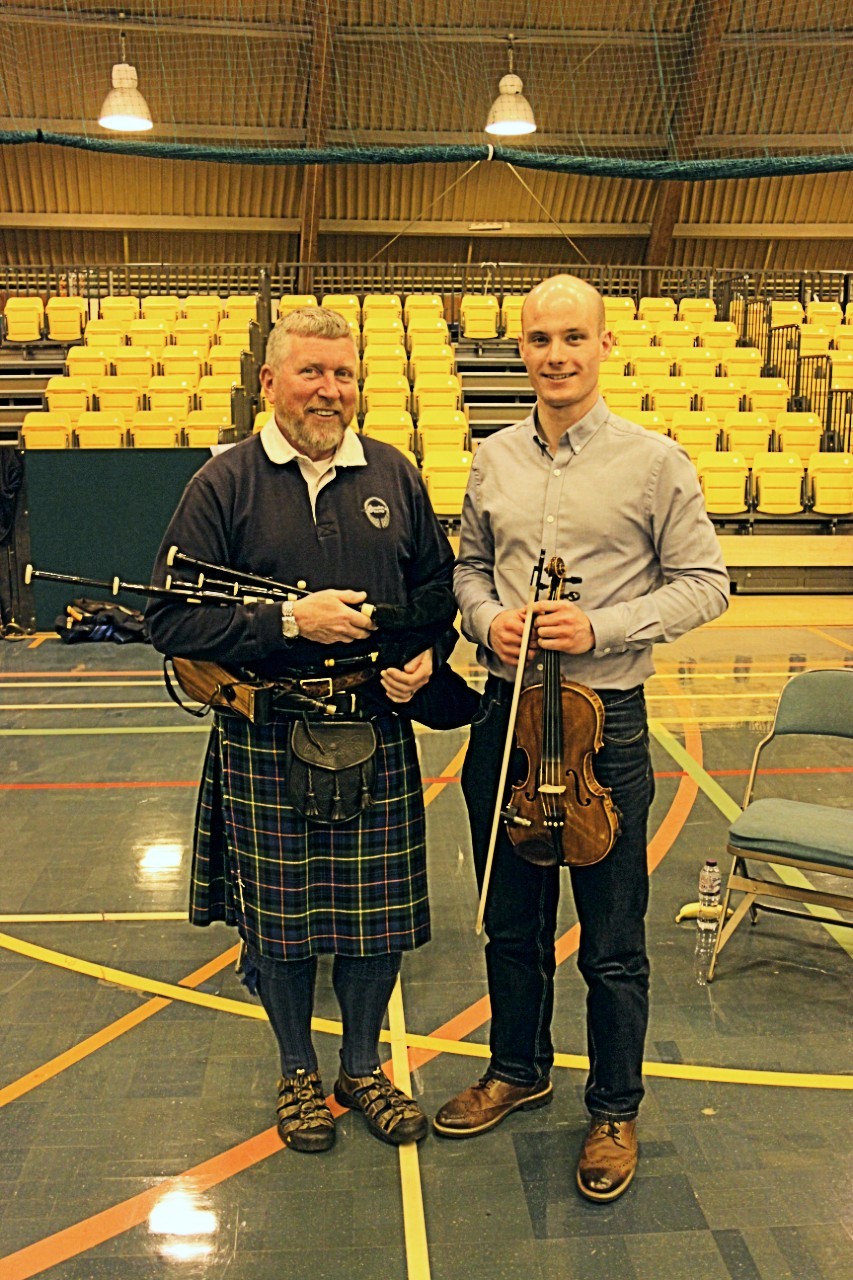 The talented musicians keeping the Kinfauns Stepdancers on beat.