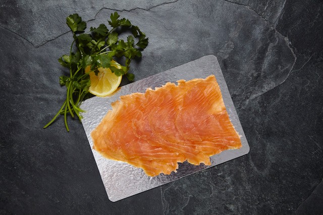 Succulent side of smoked salmon.
