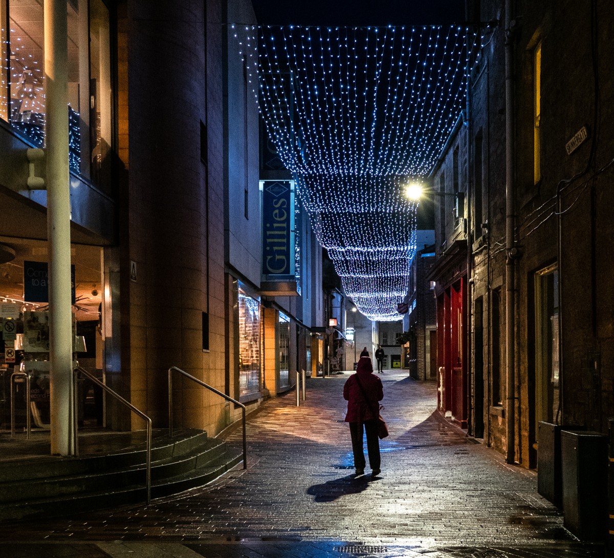 The artistic approach to lighting Skinnergate lends itself well to photography.