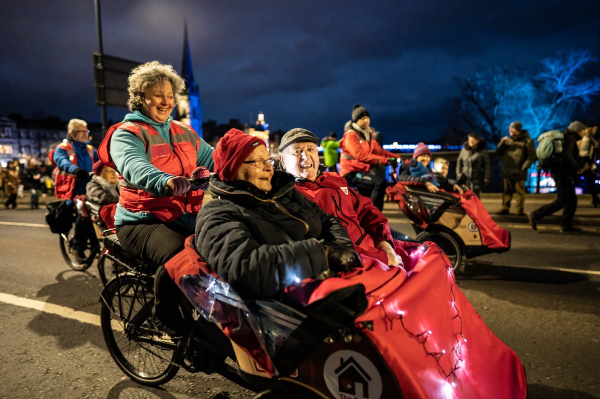 Cycling Without Age made an appearance at the event.