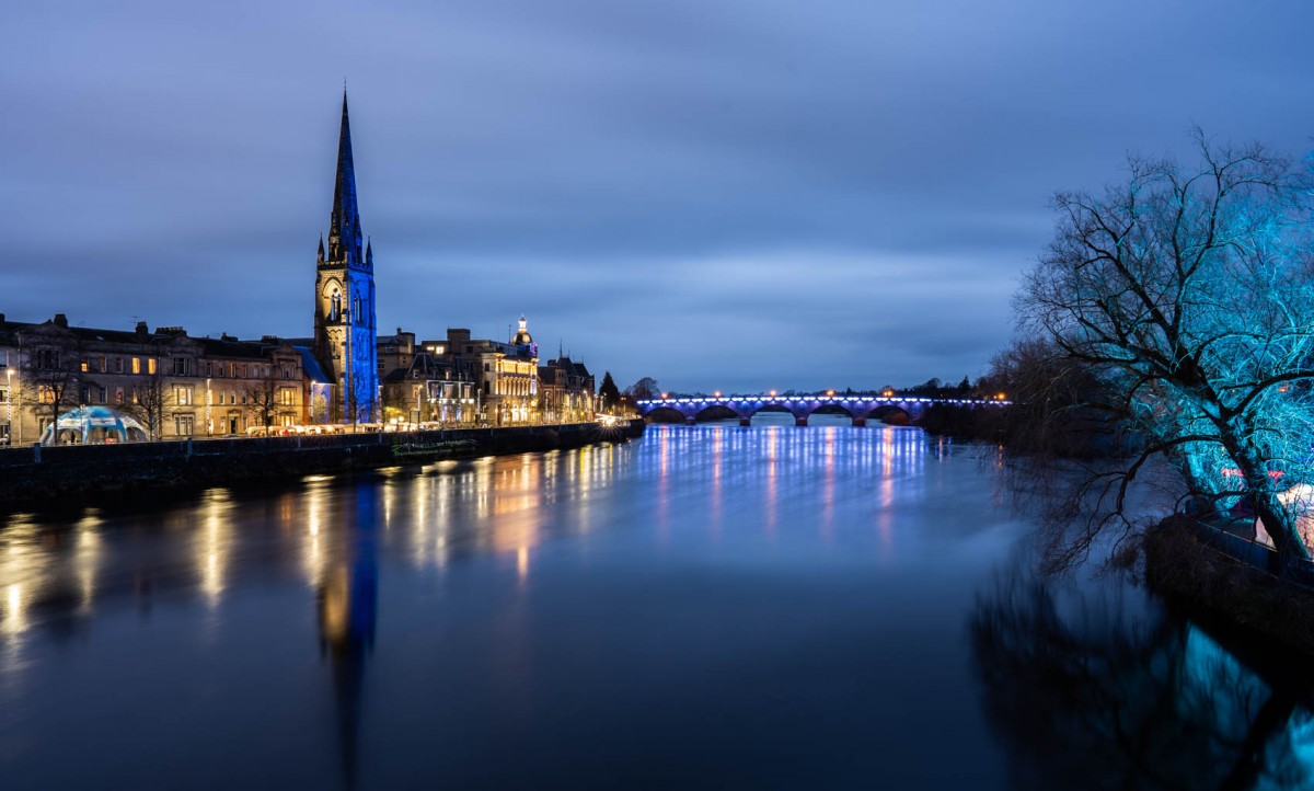 The bridge and Tay Street are gorgeous at this time of year.