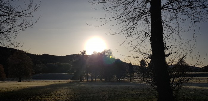 Taymouth golf course frosty