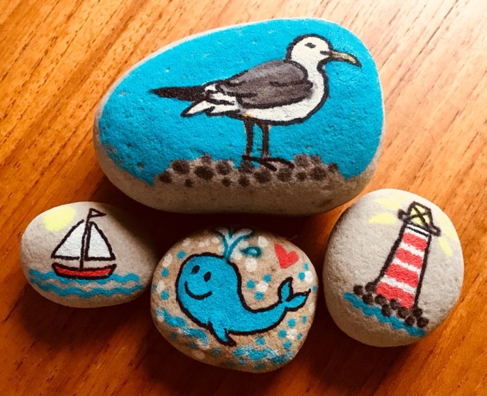 Stones of Scone art project for children and families living in Scone, Perth