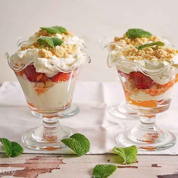 Gill Murray Strawberry & Orange Trifle