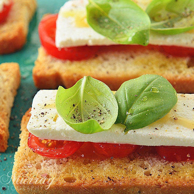 Feta, Tomato and Honey Bruschetta Main