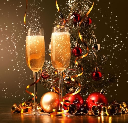 Christmas party stock photo square